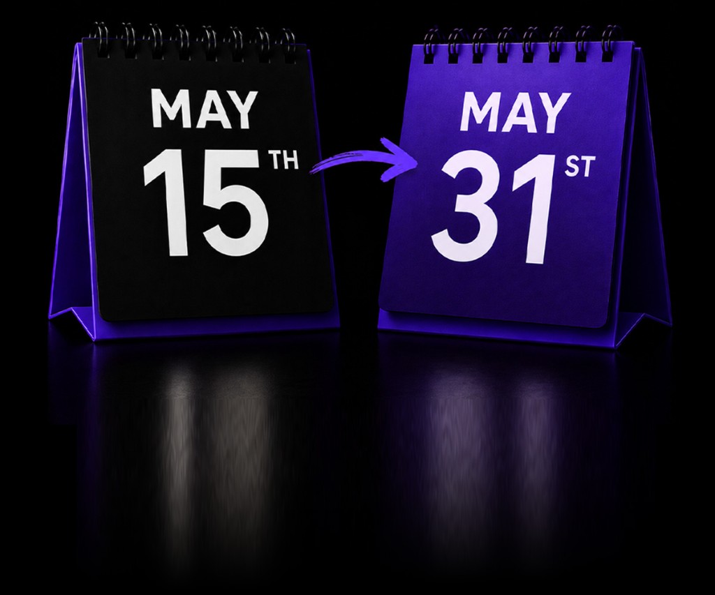 Deadline extended from May 15 to May 31